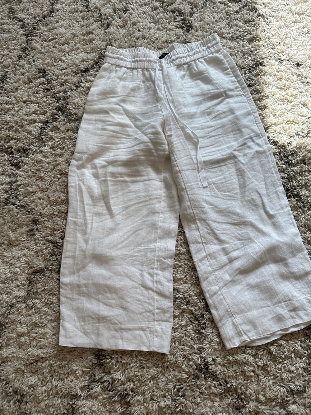 J.Crew White Linen Pants